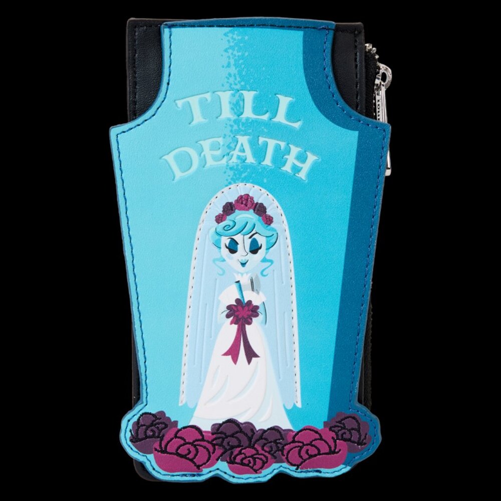 Loungefly Disney Haunted Mansion Cardholder Black Widow Bride Glow In The Dark